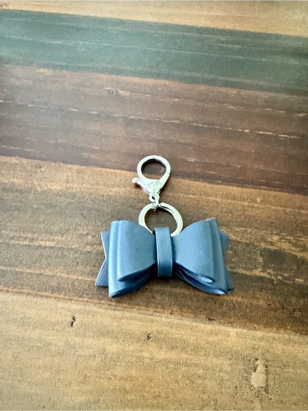 Itzy Ritzy Blue Bow Keychain Charm